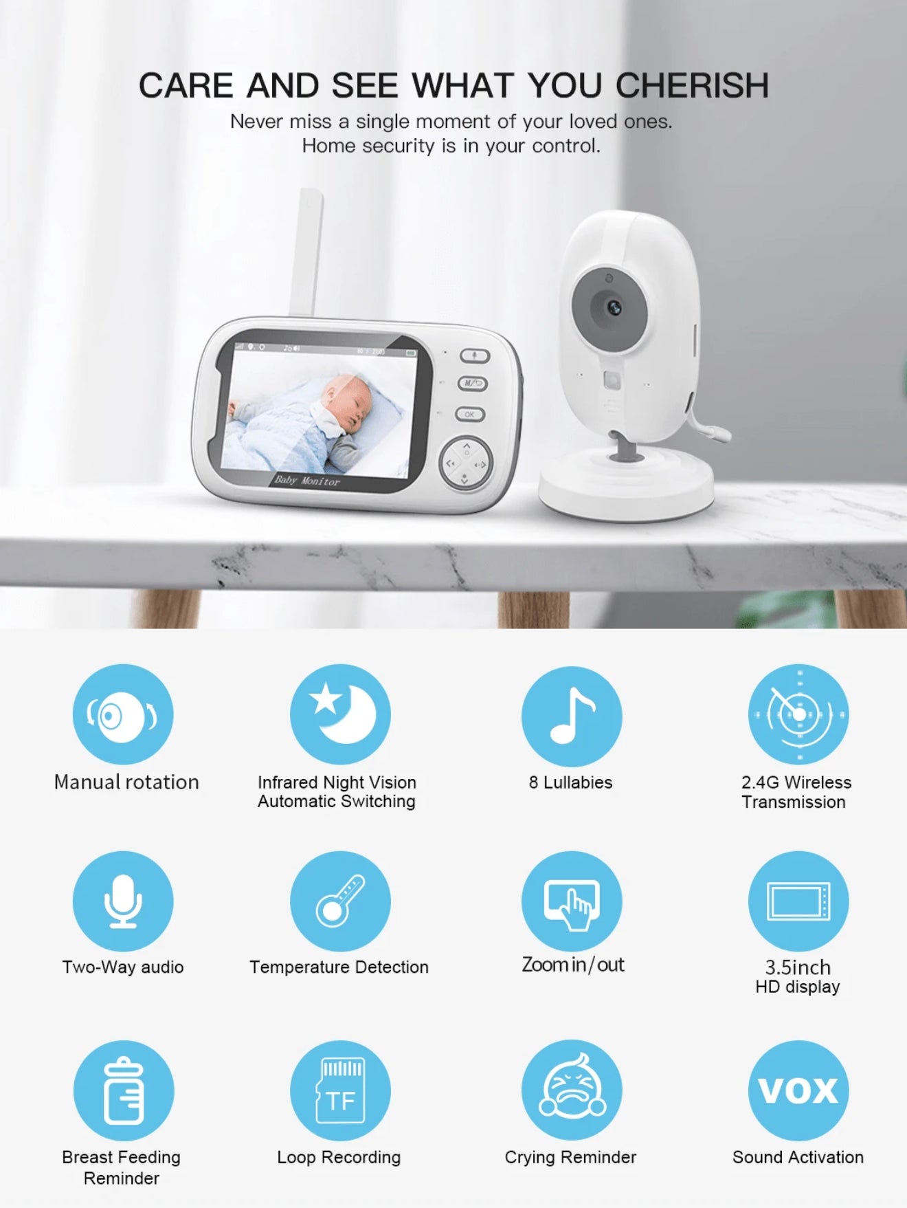 Babyhuzz MamaWatch™ Video Monitor