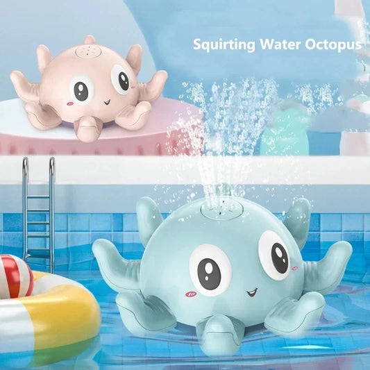 Baby Bath Toys Electric Octopus Automatic Sprinkler Bathtub Toy